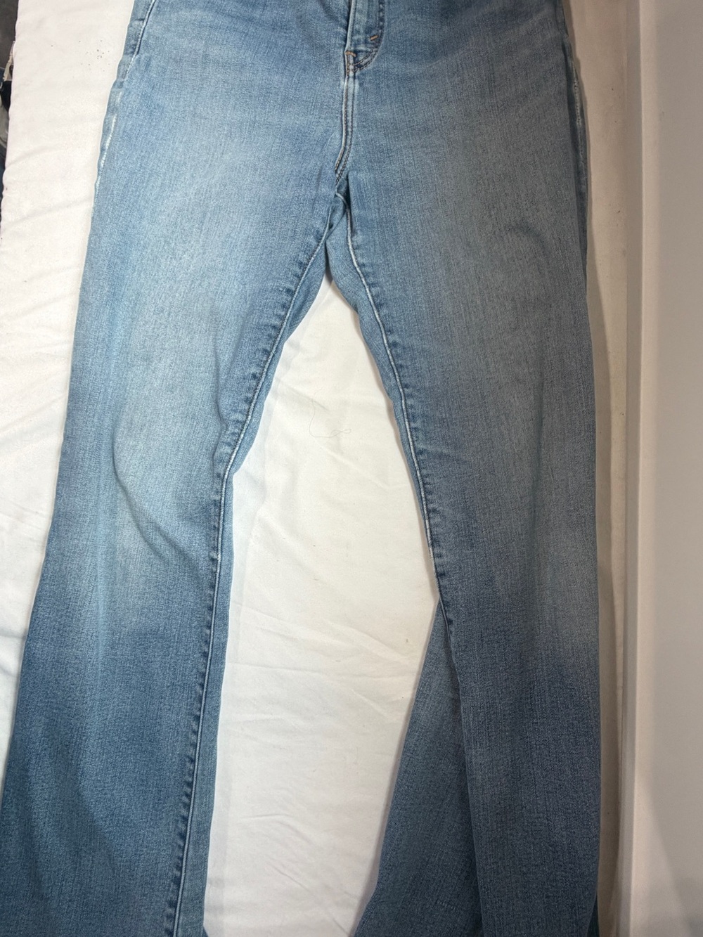 Levi's Light Wash Flare Jeans in Faded Blue